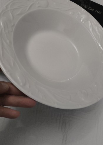 Beyaz Dekoratif Yemek Tabağı salata kasesi meyve tabağı - Görsel 3