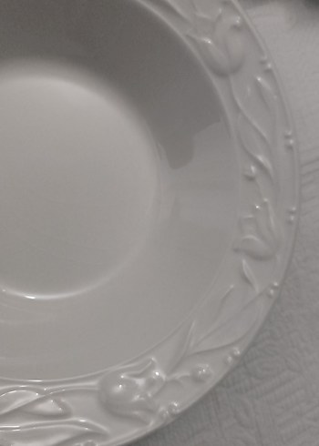 Beyaz Dekoratif Yemek Tabağı salata kasesi meyve tabağı - Görsel 8