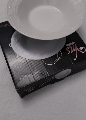 Beyaz Dekoratif Yemek Tabağı salata kasesi meyve tabağı - Görsel 7