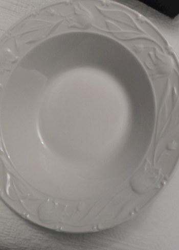 Beyaz Dekoratif Yemek Tabağı salata kasesi meyve tabağı - Görsel 4