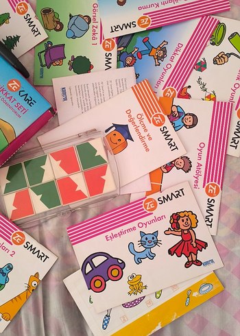 Smart Eşleştirme ve Dikkat Geliştirme Oyun Seti ze kare 2-5 yaş - Görsel 3