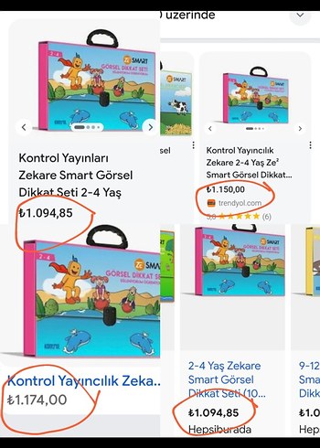 Smart Eşleştirme ve Dikkat Geliştirme Oyun Seti ze kare 2-5 yaş - Görsel 2