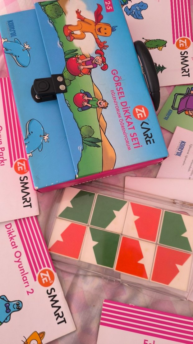 Smart Eşleştirme ve Dikkat Geliştirme Oyun Seti ze kare 2-5 yaş - Görsel 4