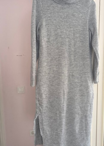 only kadın triko ince kışlık elbise örgü pamuk yün sıcak rahat - Görsel 3