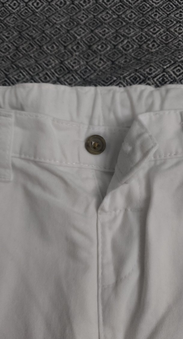 DeFacto Beyaz Nakışlı Düğmeli erkek çocuk  Pantolonu - Görsel 4