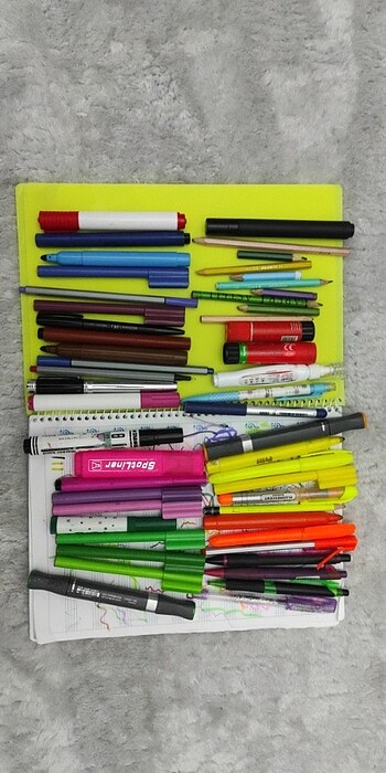  Kalem,fosforlu,keçeli,tükenmez,Jumbo,kurşun,kuru