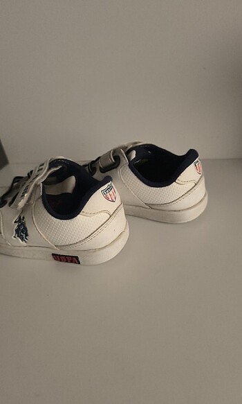 25 Beden 25 numara cırtlı uspa beyaz ayakkabı sneaker
