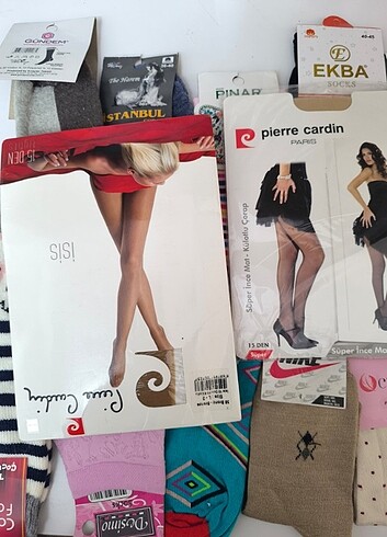 Kadın erkek kız çocuk erkek çocuk bebek çorapları  - Görsel 8