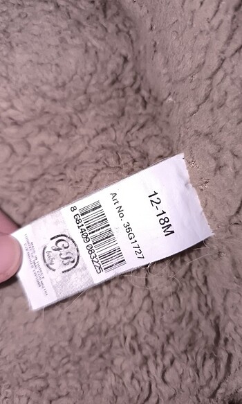 GAP 12 ay 18 ay bebek montu kapisonlu şisme mont  - Görsel 9