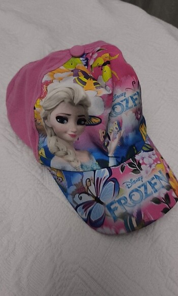 Ayarlanabilir şapka her yaşa olur Elsa pembe 