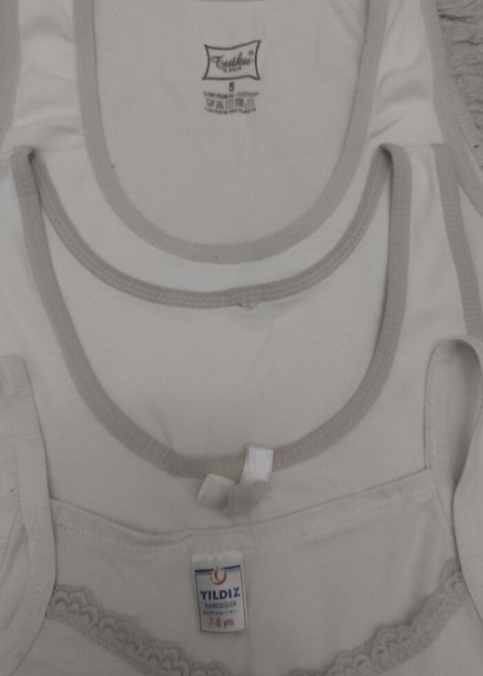 Kız çocuk atlet toplu  - Görsel 3