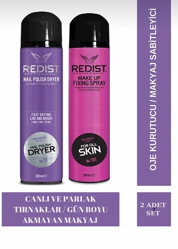 Redist Makyaj Sabitleyici ve Oje Kurutucu Sprey 300 ml - Görsel 2