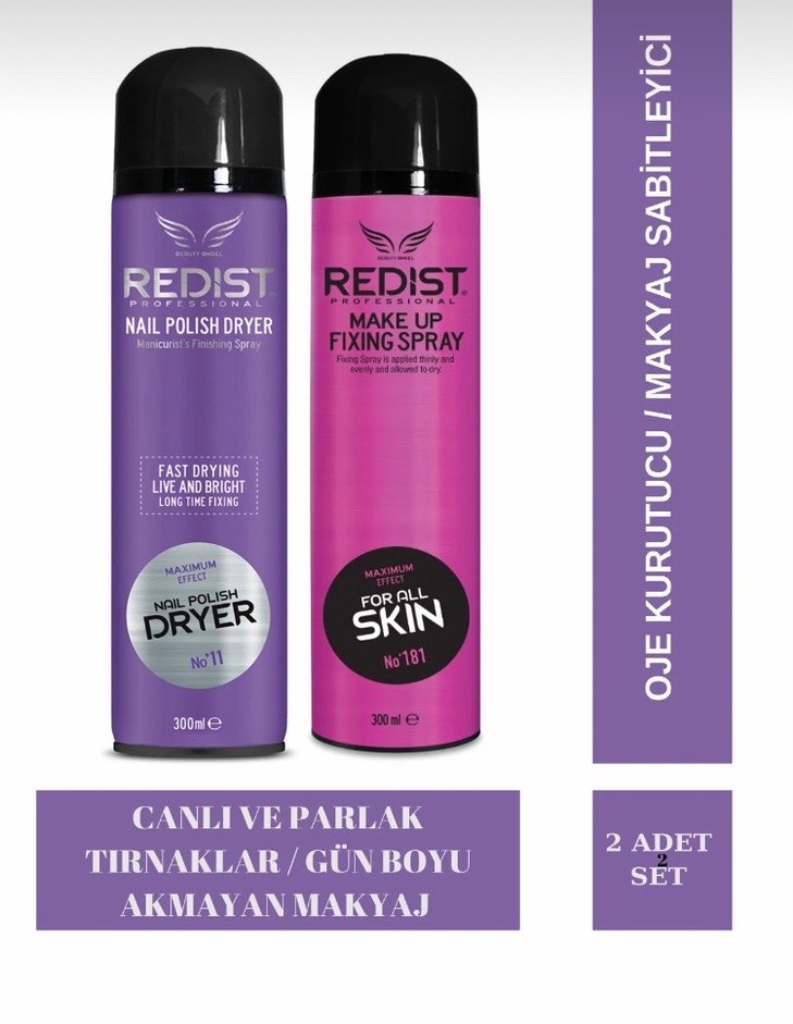 Redist Makyaj Sabitleyici ve Oje Kurutucu Sprey 300 ml - Görsel 2