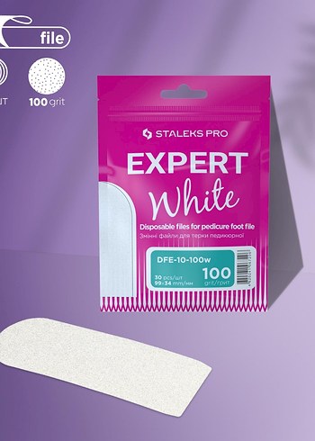 Staleks Pro Expert Beyaz Tek Kullanımlık Törpü - Görsel 2