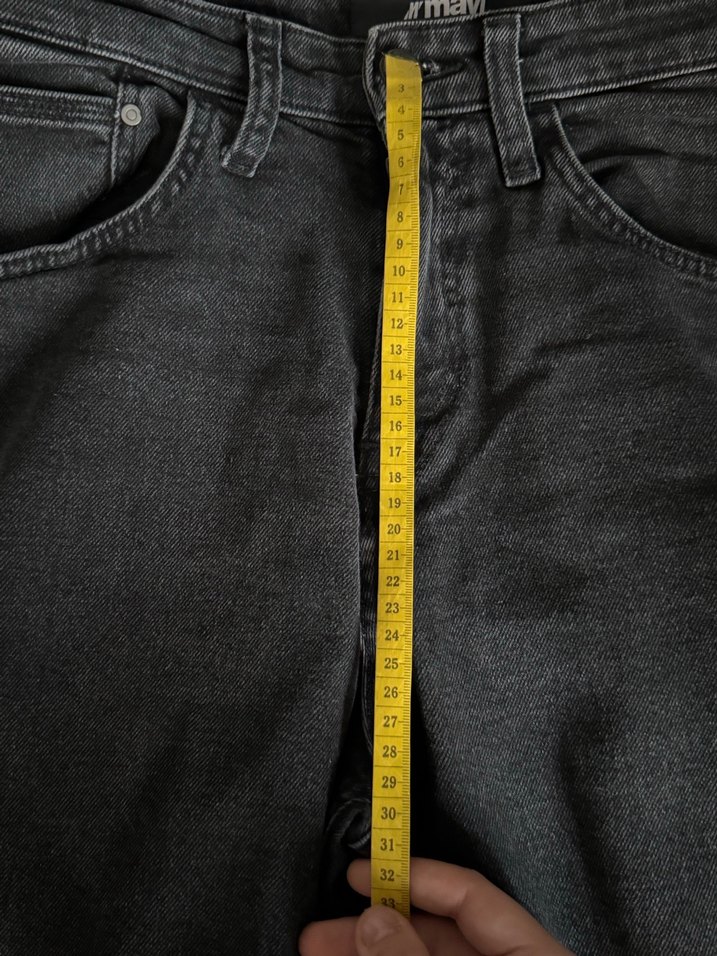 Erkek Siyah Regular Fit Denim Jean - Görsel 4