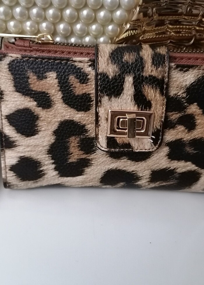 Leopar desenli cüzdan - Görsel 3