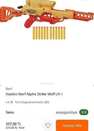 #Nerf Alpha strike wolf