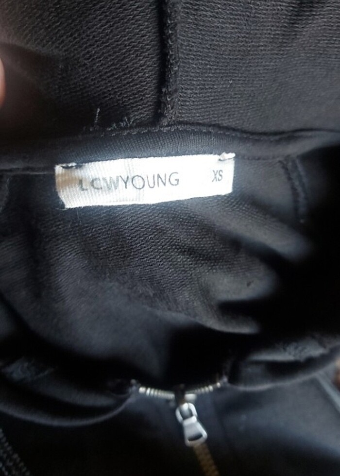 Kapşonlu fermuarlı  sweet T-shirt  - Görsel 4