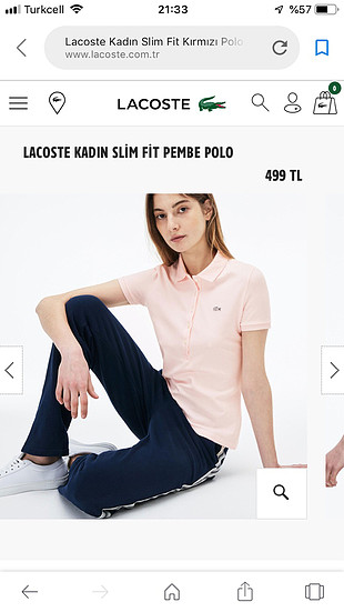 Lacoste slim fit polo yaka 