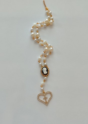 Beden altın Renk Cameo Gold Rosary