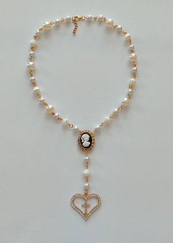 Beden Cameo Gold Rosary