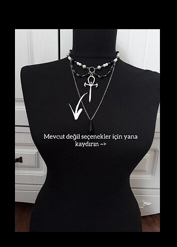 Vampire Ankh Goth Necklace 
