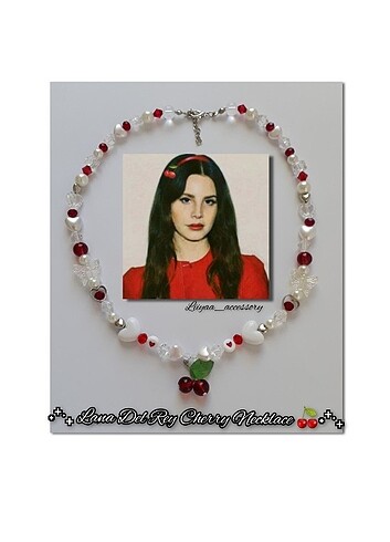 Lana Del Rey Cherry Necklace 