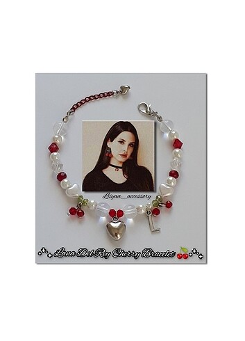 Lana Del Rey Cherry Bracelet 