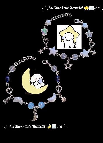 Star & Moon Cute Match Bracelet 