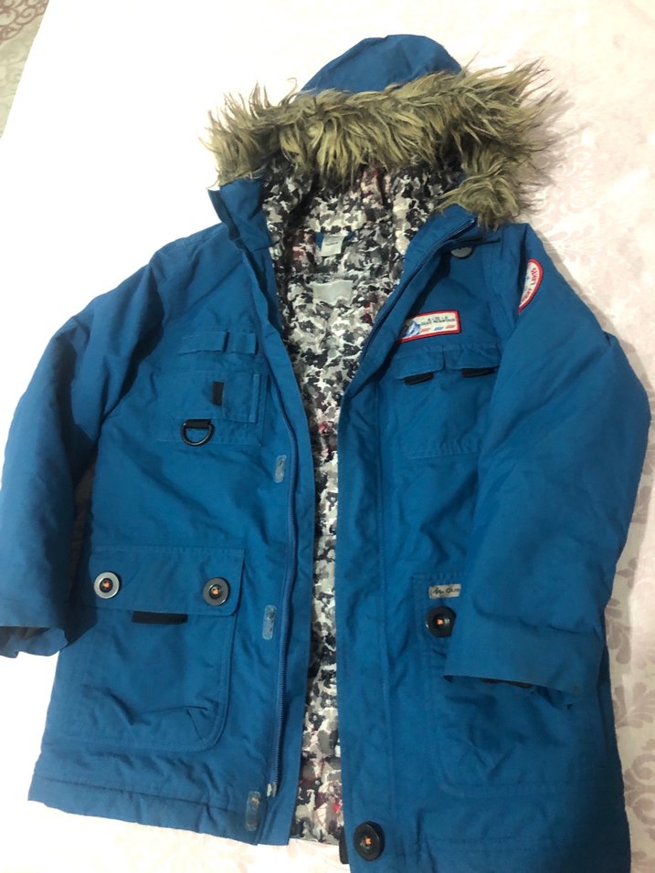 Erkek Çocuk Mavi Sıcak Mont - Görsel 2