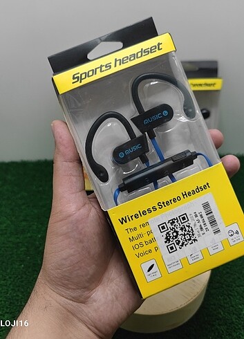 Bluetooth Kulaklık Boyun Askılı Mikrofonlu Sporcu Kulaklığı