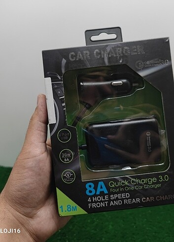 Araç 8A Hızlı Şarj Cihazı 4 Usb Çıkış