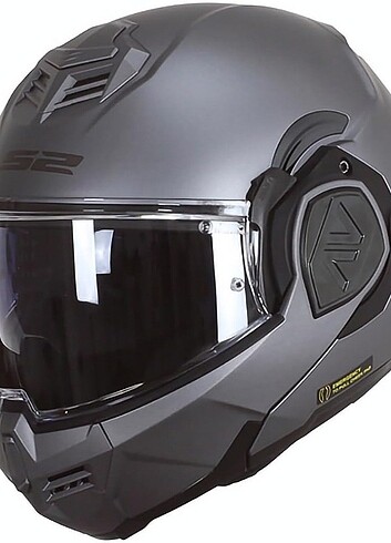 LS2 ADVANT MAT TITANIUM FULL ÇENE AÇILIR MODÜLER KASK SIFIR