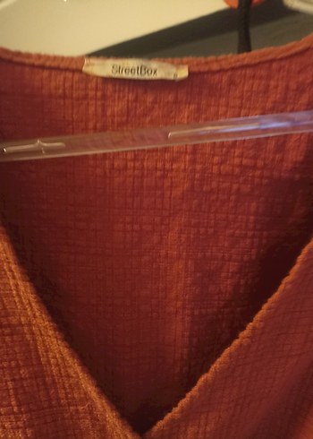 StreetBox Kroveze Bağlamalı Elbise - Görsel 2