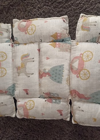 Baskılı Gri Çocuk Uyku Minderi - Görsel 3