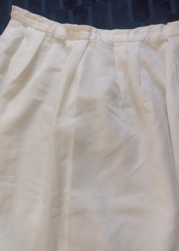 krem Keten Tül perde - Görsel 2