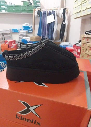ugg siyah Kadın Platform Terlik Velcro