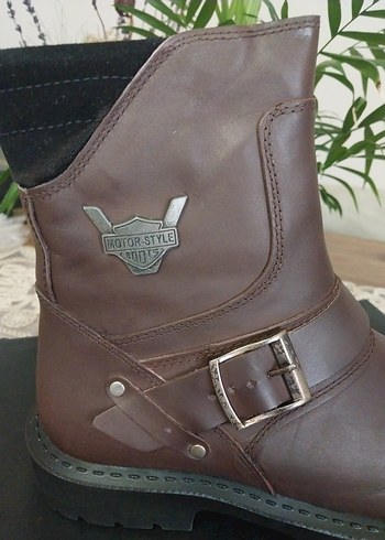 Kahverengi Deri tonny black orjinal Bot - Görsel 2