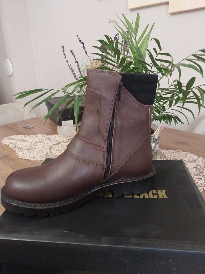 Kahverengi Deri tonny black orjinal Bot - Görsel 3