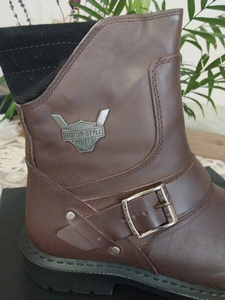 Kahverengi Deri orjinal tonny black Bot - Görsel 2