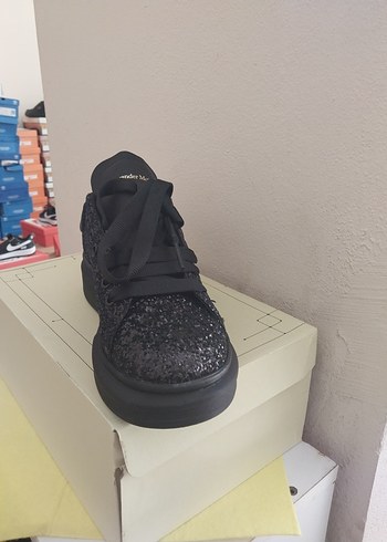 38 Beden Alexander McQueen Kadın Siyah Platform Spor Ayakkabı