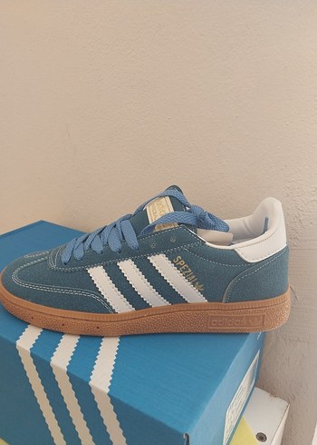 Adidas Kadın Mavi Süet Spor Ayakkabı
