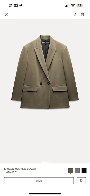 Blazer ceket