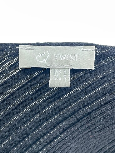 m Beden siyah Renk Twist Bluz %70 İndirimli.