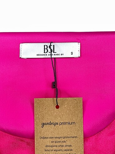 s Beden pembe Renk BSL FASHION Kısa Elbise p İndirimli.