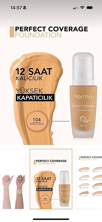 Beden Renk Flormar fondoten