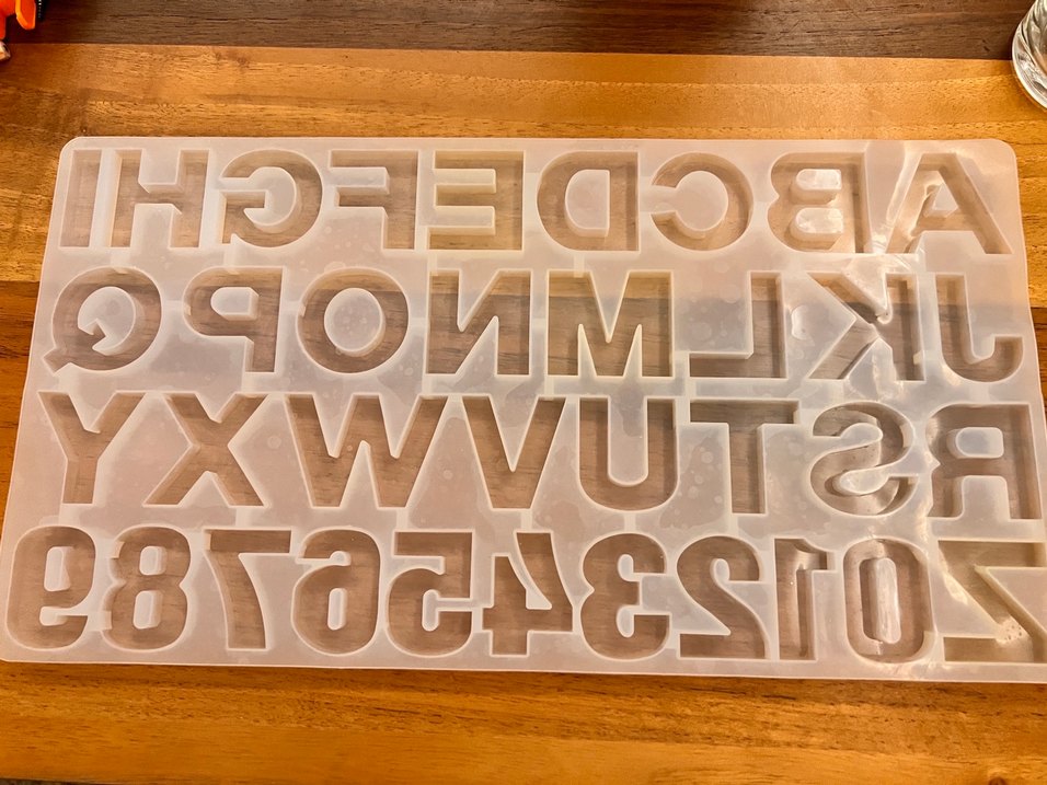 36 cm Epoksi harf kalıp - Görsel 3