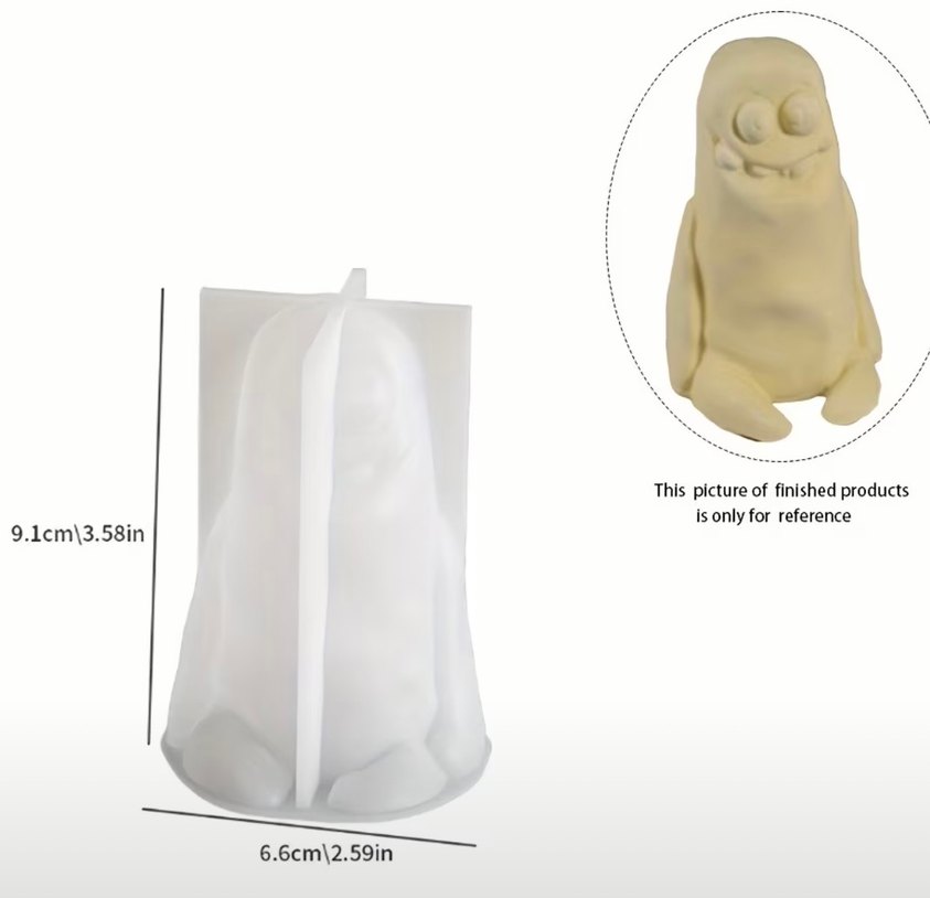 2li çamur canavarı silikon kalıp - Görsel 3