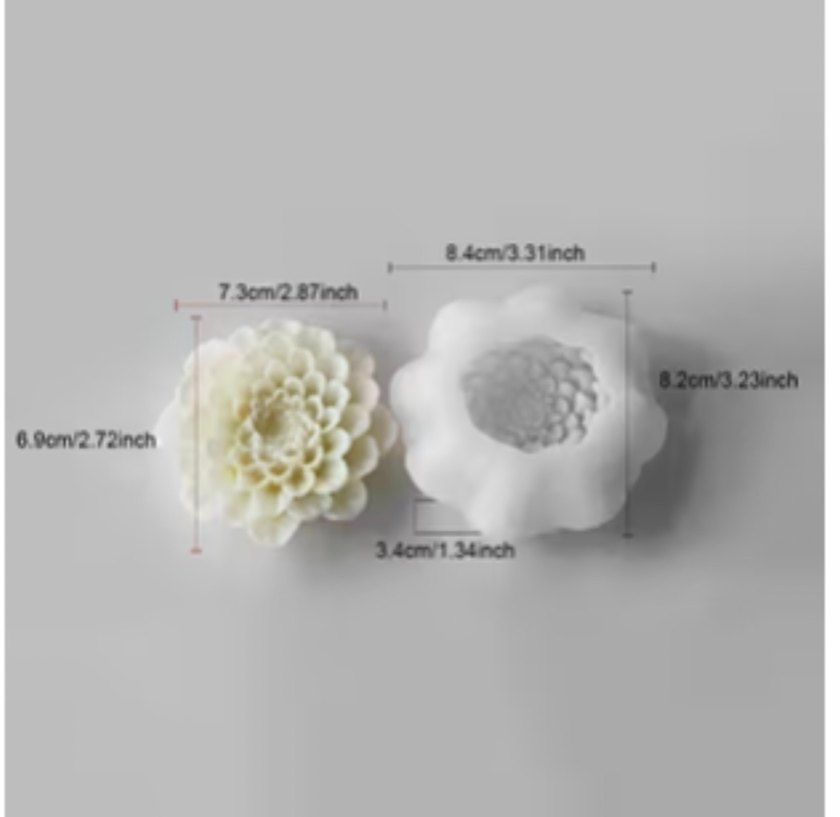 Çiçek silikon kalıp - Görsel 2