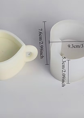 Kalp fincan silikon kalıp - Görsel 2